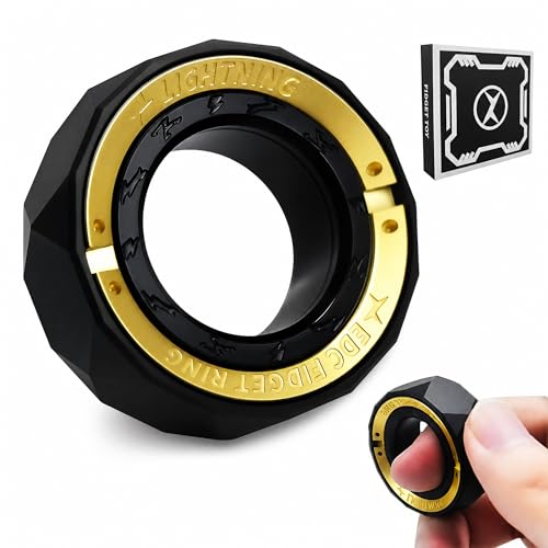 Magnetic Spinner Ring – Matte Black